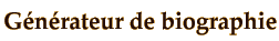  titre gnrateur de biographie